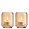 Acorn telysholder 2 stk amber