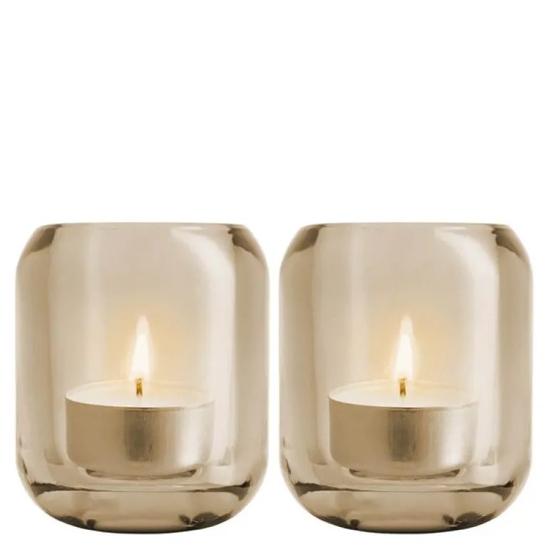 Acorn telysholdere 2 stk hazel brown