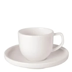 Afina espressokopp med skål 5 cl hvit