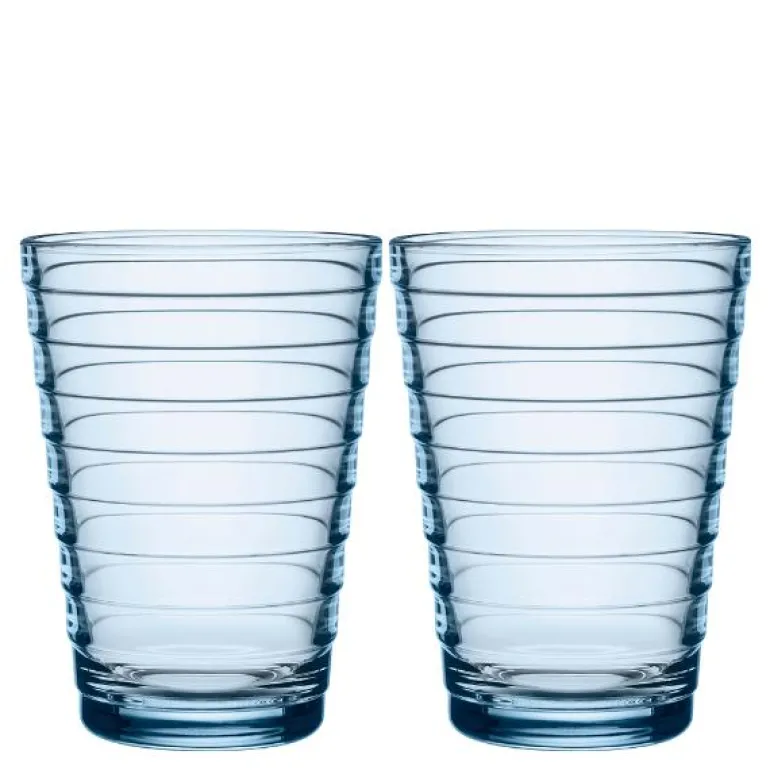 Aino Aalto glass 33 cl 2 stk aqua
