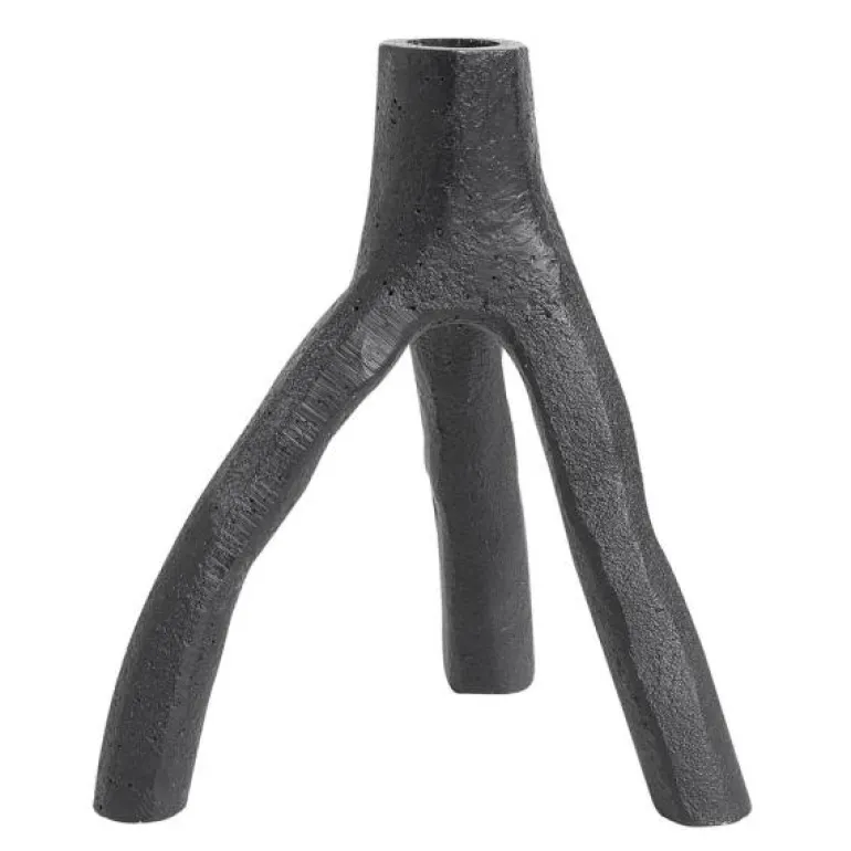 Aion lysestake 22 cm svart