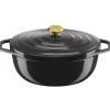Air oval gryte 5,7L 30 cm grå
