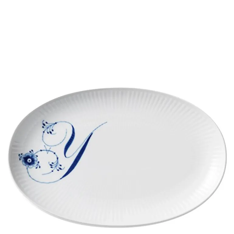 Alfabet tallerken oval Y 23 cm