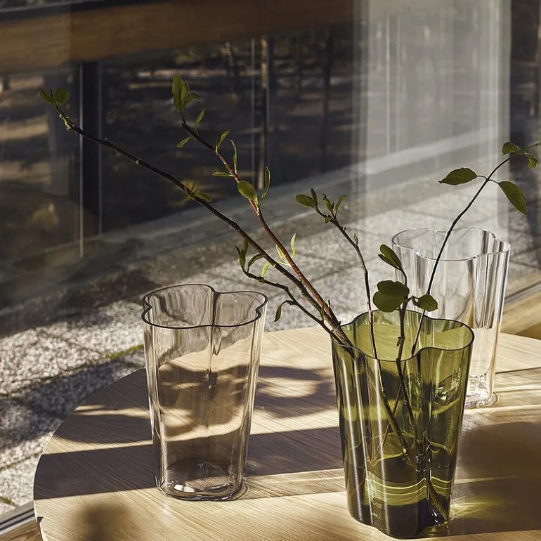 Alvar Aalto vase 25,1 cm mosegrønn
