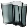 Alvar Aalto vase 16 cm mørk grå