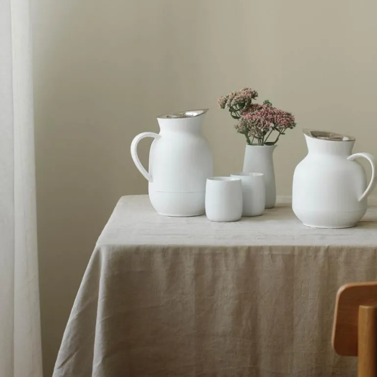 Amphora termokanne høy 1L hvit
