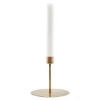 Anit lysestake 12 cm antikk messing