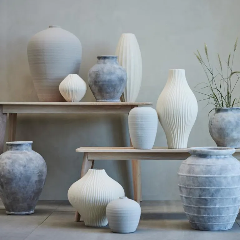 Anna vase 30,5 cm antikk grå