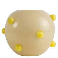 Arlo vase 24x30 cm beige/gul
