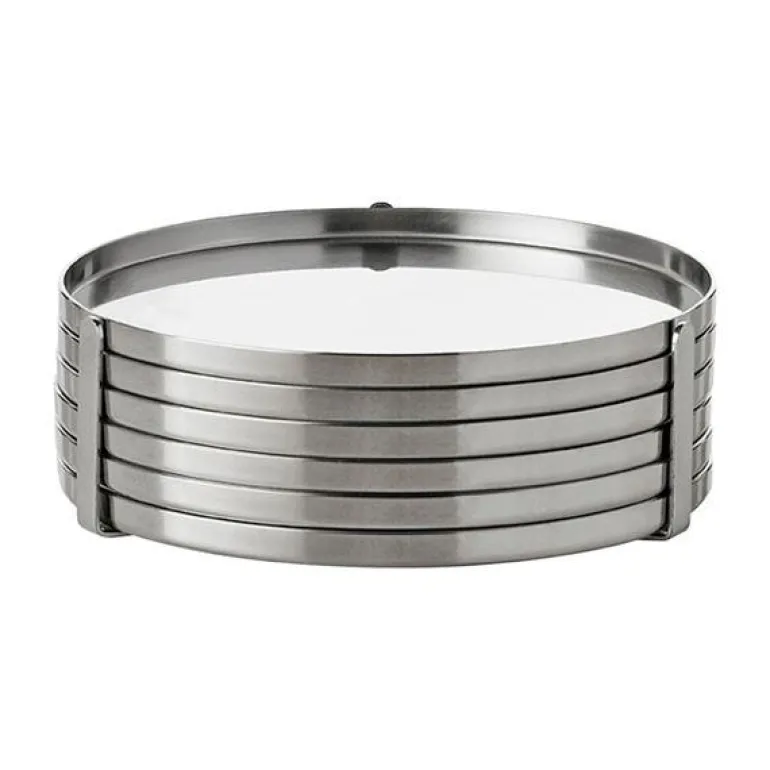 Arne Jacobsen glassbrikker 6 stk stål