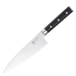 Asama kokkekniv 20 cm svart/sølv