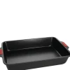 Bake It langpanne 38 x 25 cm svart/rød