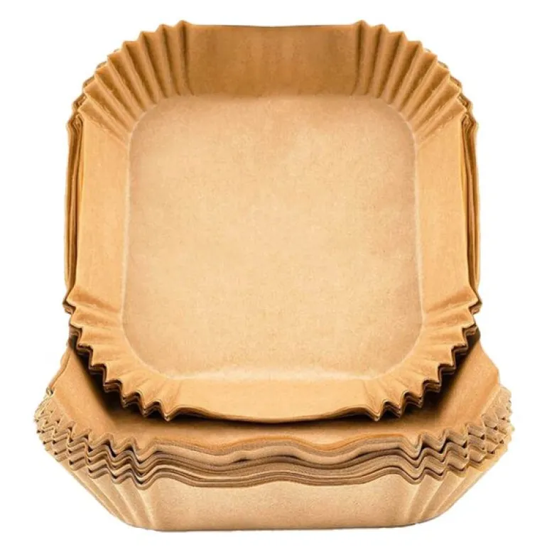 Bakepapir til airfryer 23x23 cm 50 stk