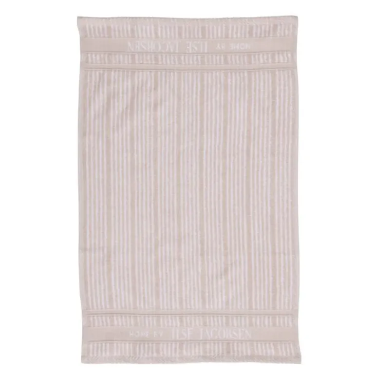 Bath Collection gjestehåndkle 40x60 cm sett med 2 stk sand beige stripes