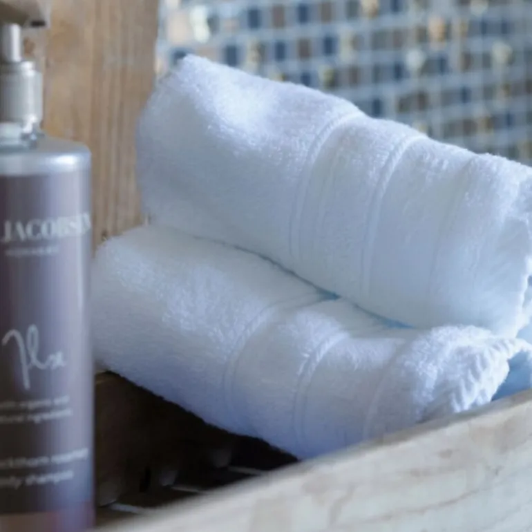 Bath Collection vaskeklut 30x30 cm 4 stk white cotton