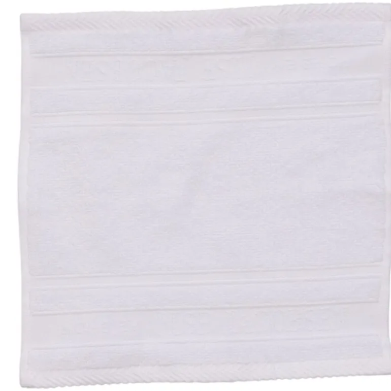 Bath Collection vaskeklut 30x30 cm 4 stk white cotton