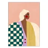 Bea Muller poster 50x70 cm funky blouse