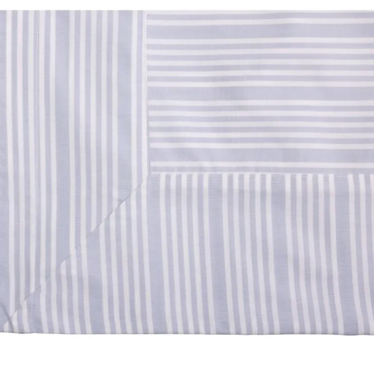 Bedding Collection dynetrekk 140x200+63x60 cm powder blue stripes