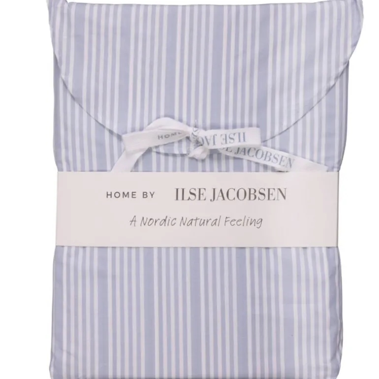 Bedding Collection dynetrekk 140x200+63x60 cm powder blue stripes