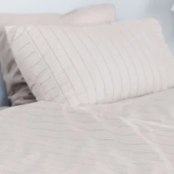 Bedding Collection dynetrekk 150x210+50x60 cm sand beige stripes
