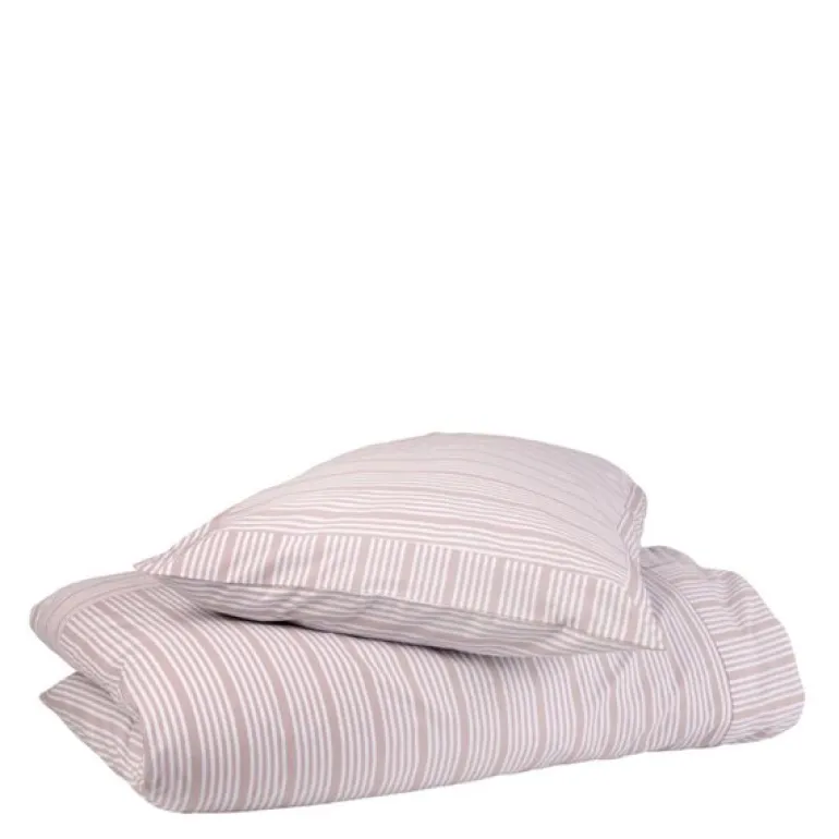 Bedding Collection dynetrekk 140x200+50x70 cm powder rose stripes