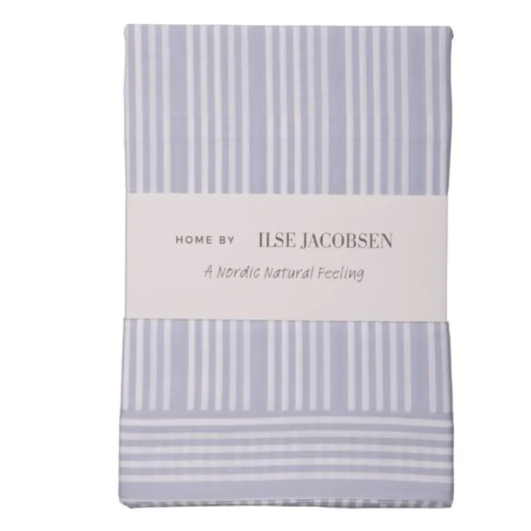 Bedding Collection putetrekk 60x63 cm 2 stk powder blue stripes