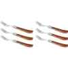 Biffgafler 6 deler rosentre