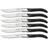 Biffkniv 6 deler svart tre