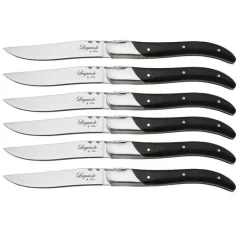Biffkniv 6 deler svart tre