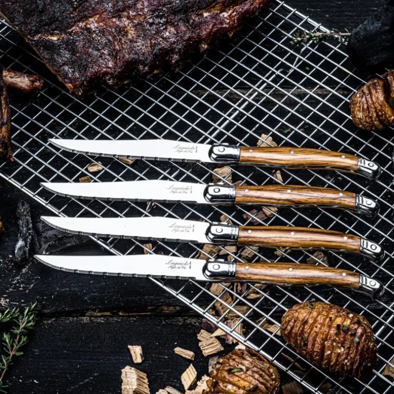 Biffkniver 23 cm 6 stk wood