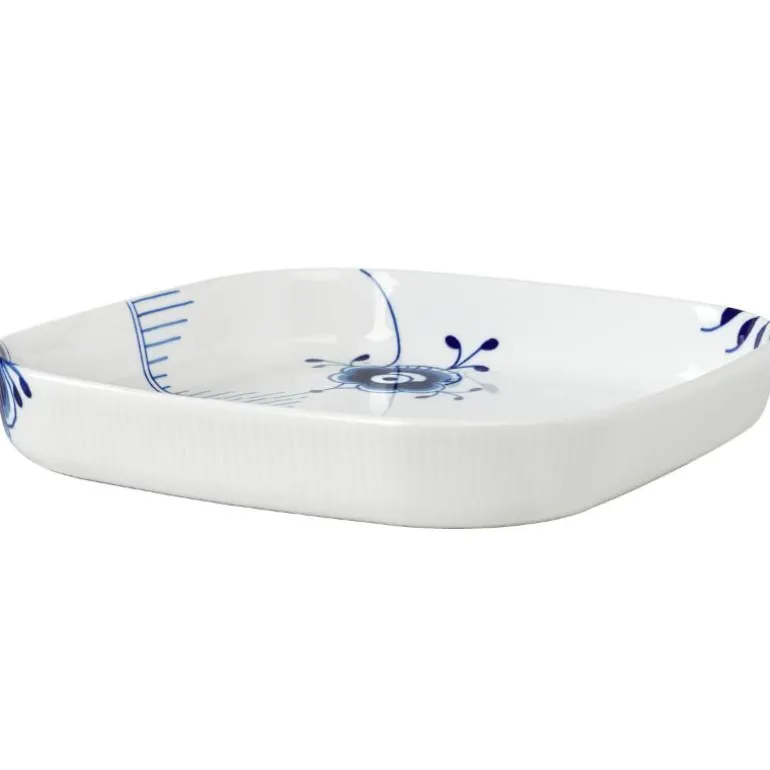 Blå Mega Riflet firkantet ovnsform 30 cm