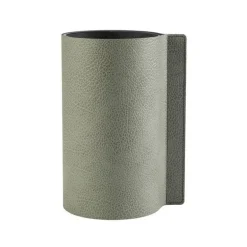 Block Hippo vase 7,5 cm oliven