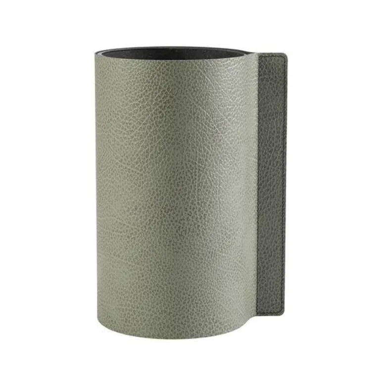 Block Hippo vase 7,5 cm oliven