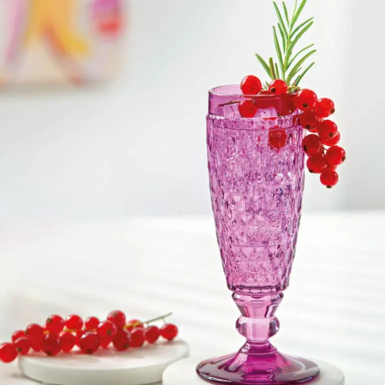 Boston Berry champagneglass 15 cl pink