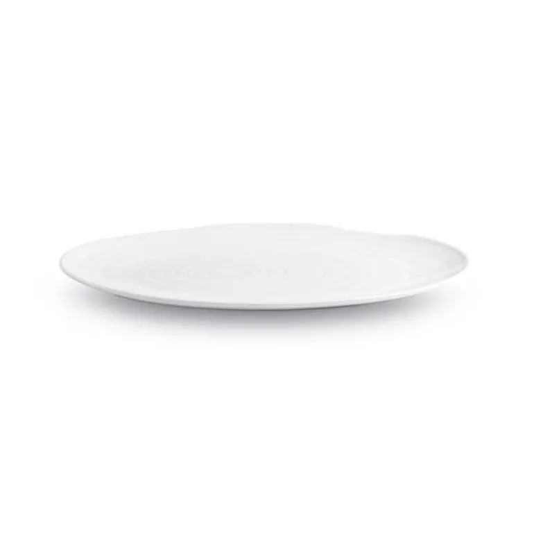 Boulogne tallerken oval 18 cm hvit