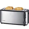 Brødrister stor 1400W svart/stål