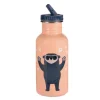 Brillebjørn stålflaske 500 ml lys korall