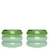 Bubble. telysholder 2 stk 5,6 cm green/milky green