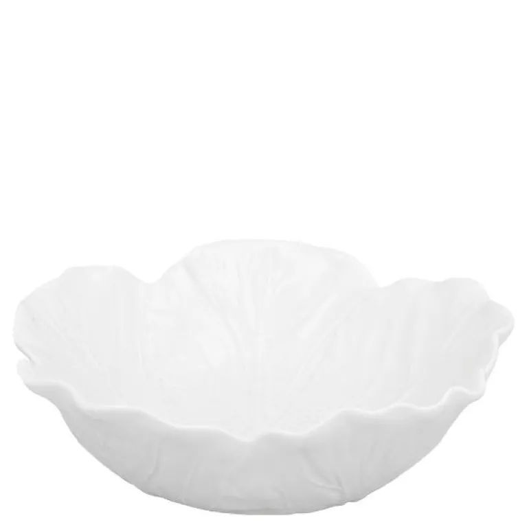 Cabbage skål kålblad 22,5 cm hvit