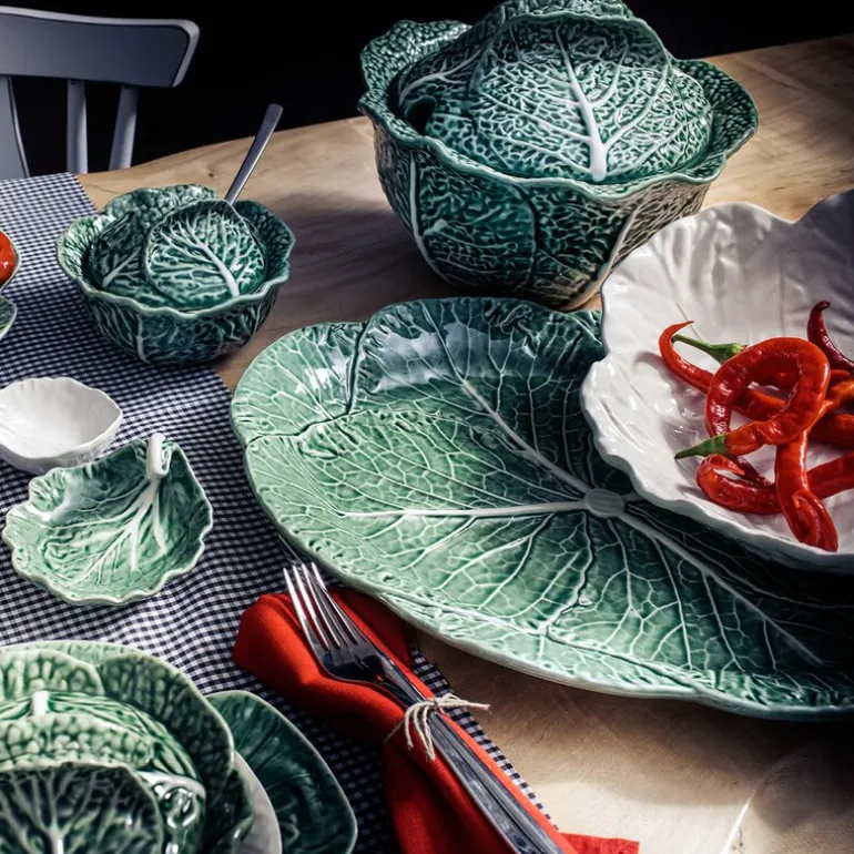 Cabbage terrin/skål med lokk 3L grønn