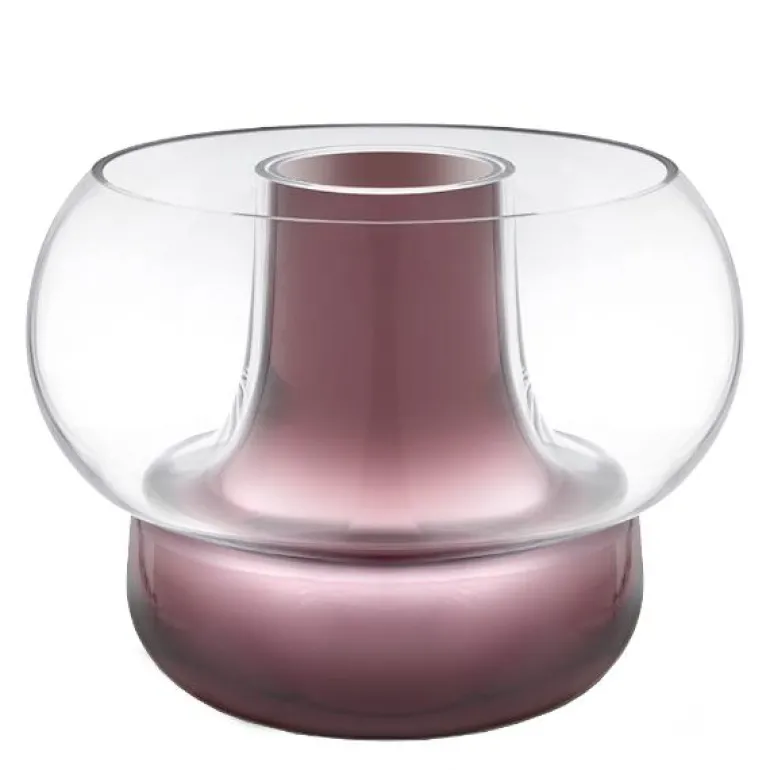 Cado vase H24 cm plomme