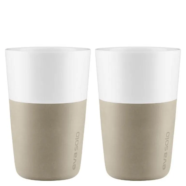 Cafe Latte krus 36 cl 2 stk pearl beige