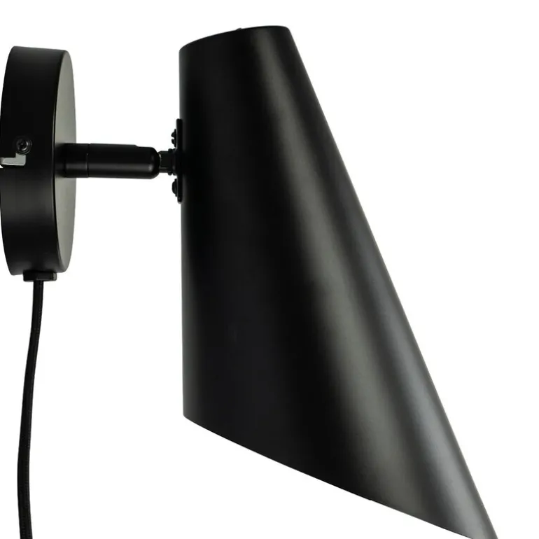 Cale vegglampe 24,5 cm svart