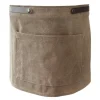 Canvas forkle kort 67x35 cm brun