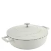 Cast Aluminium lav gryte 4L 29 cm krem