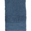 Check håndkle 50x100 cm mørk blå