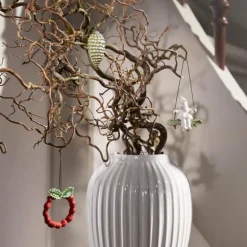 Christmas Tales krans 7 cm rød