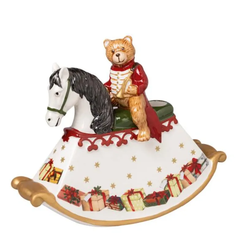 Christmas Toys gyngehest porselen 22x9x17 cm