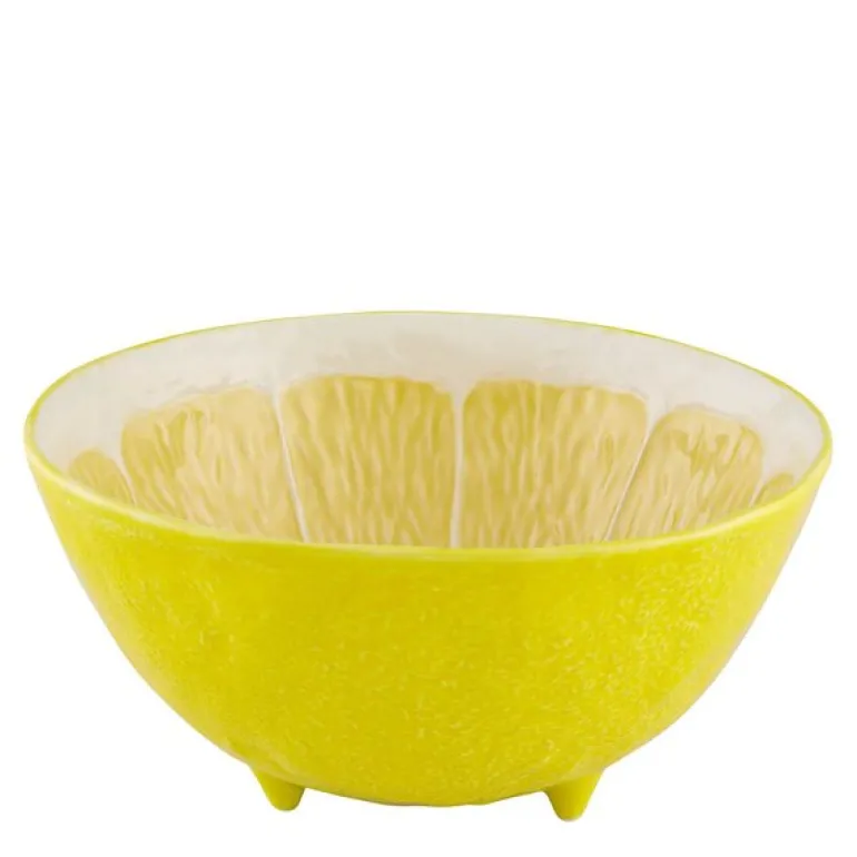 Citron serveringsskål 25 cm sitron gul