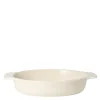 Classic ildfast form 33,5x21 cm oval hvit